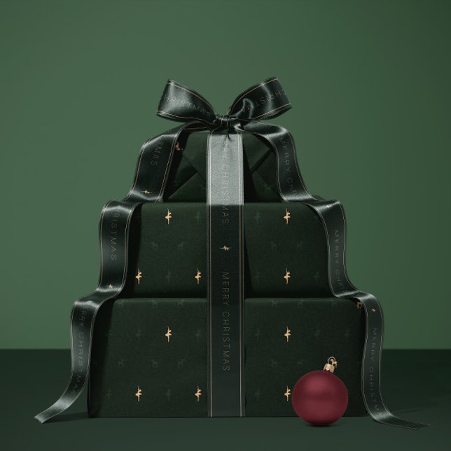 Papel De Presente Green ballerina and reindeer wrapping paper (Criador carregado)