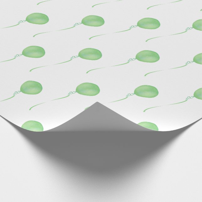 Papel De Presente Green balloon Gift Wrapping Paper - Cadeaupapier (Ponta)