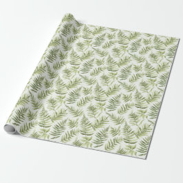 Papel De Presente Green Fern Plants