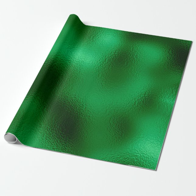 Papel De Presente Green Foil (Desenrolado)