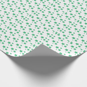 Papel De Presente Green Stars Modern design Wrappaper