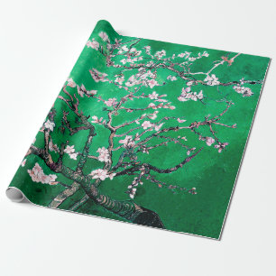 Papel De Presente Green Van Gogh Almond Blossoms
