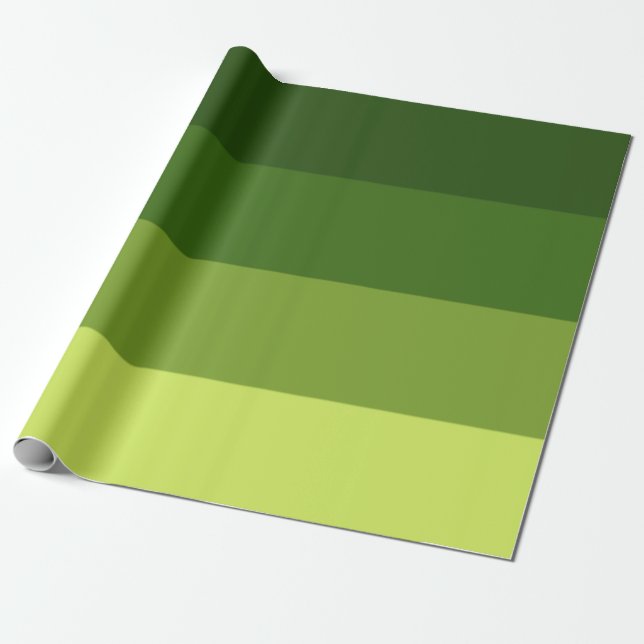 Papel De Presente Greenery Stripes (Desenrolado)