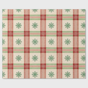 Papel De Presente Grelha Floco de Neve