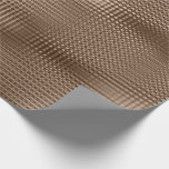Papel De Presente Grelha Metálica bege de bronze Stripe Escava Lúx<br><div class="desc">Flerência de papel de enrolamento de silicone e brilho de legância e de gema de chicK</div>