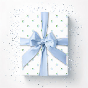 Papel De Presente Greta Fun Dot em Slate e Verde