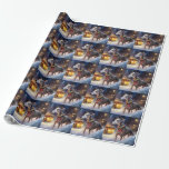 Papel De Presente Greyhound Christmas Fesason<br><div class="desc">Prepare-se para celebrar o feriado com o nosso charmoso Design cênico de Natal do Cão! Este delicioso produto apresenta adoráveis companheiros caninos rodando em meio a uma terra maravilhosa do inverno, adornada com luzes cintilantes, holly, e ornamentos festivos. Seu coração derreterá enquanto você testemunha cachorros vestidos com chapéus de Papai...</div>