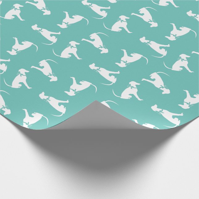 Papel De Presente Greyhound Dog Puppy (Ponta)