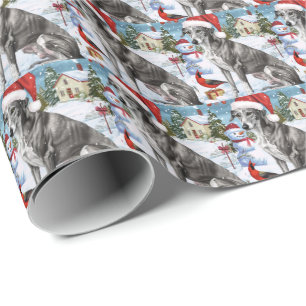 Papel De Presente Greyhound Winter Wonderland Natal Joy
