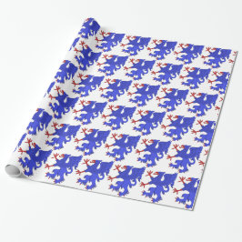 Papel De Presente Griffin Rampant Azure