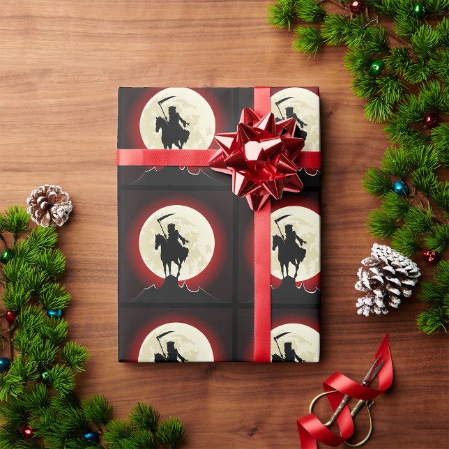 Papel De Presente Grim Reaper Full Moon Wrapping Paper (Criador carregado)