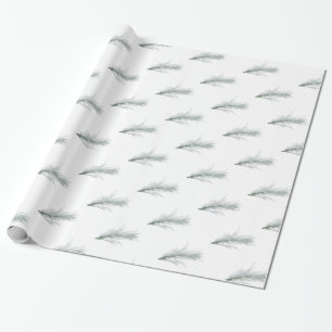 Papel De Presente Grinalda de Pinheiro Simples Natal Férias