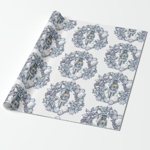 Papel De Presente Grinalda do Nutcracker do White Christmas