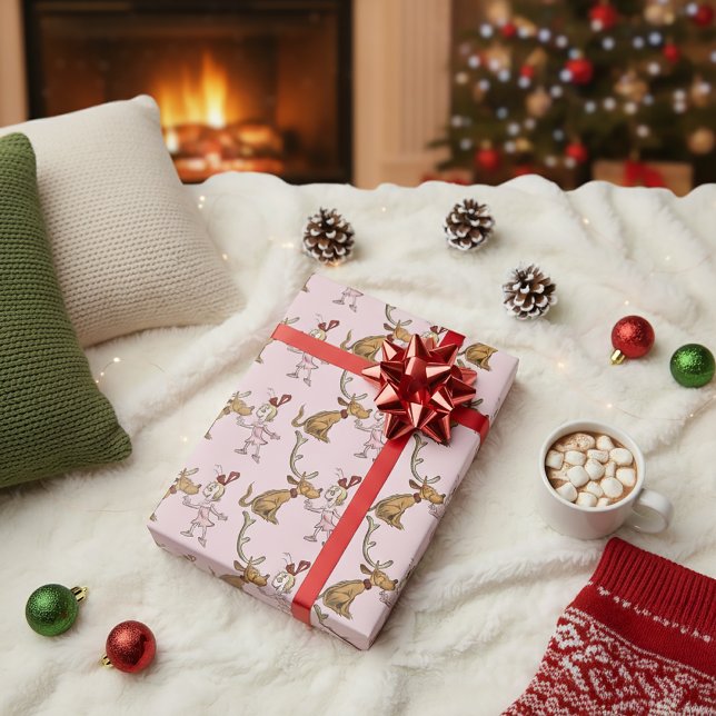 Papel De Presente Grinch | Max & Cindy Lou Quem (Criador carregado)