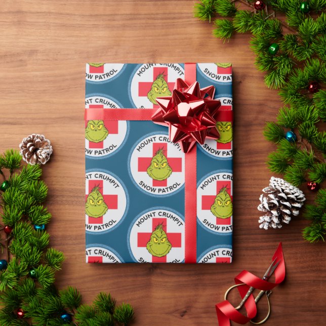 Papel De Presente Grinch | Mt. Crumpit Esquadrão da Neve (Presente de Natal)