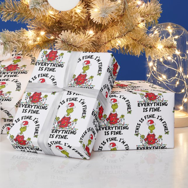 Papel De Presente Grinch | Tudo está bem (Feriados)