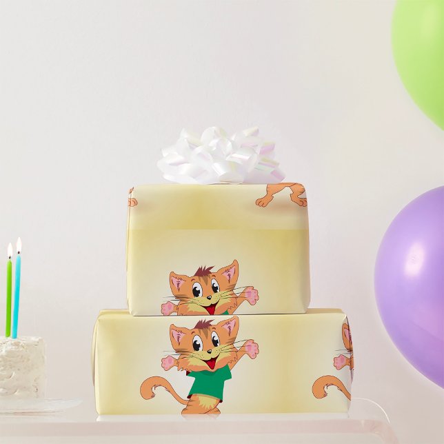 Papel De Presente Groovy Cat (Criador carregado)