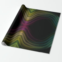 Papel De Presente Groovy Psychedelic Pattern Abstrato Art Colorido