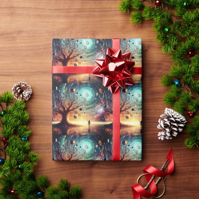 Papel De Presente Grove de Caçadores de Tempo (Presente de Natal)