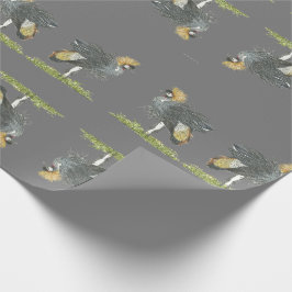 Papel De Presente Grua da Coroa das Cinzas Ameaçadas de Regal