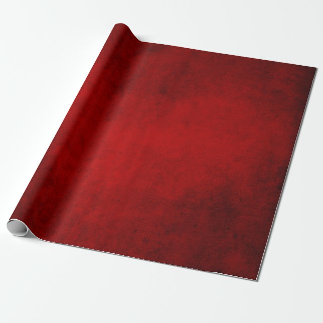 Papel De Presente Grunge Vermelho de Natal (Desenrolado)