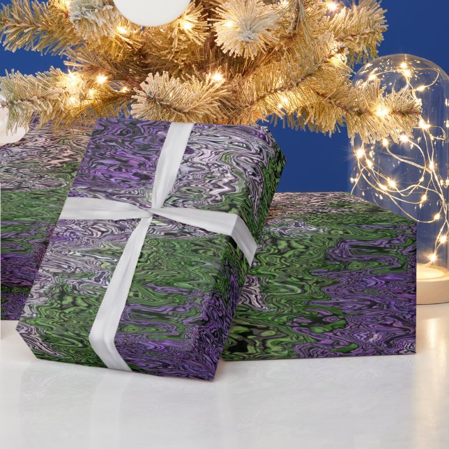 Papel De Presente Grungy Groovy Funky Trippy Genderqueer Pride (Feriados)