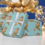 Papel De Presente Guardian Christmas Angel<br><div class="desc">Legal anjo embrulhando papel que o ajudará a expressar sua atenção com diversão e felicidade.  Enrole seu dom de amor com estilo elegante Veja papel de na moda único para todos os seus presentes na loja de Liquid.</div>