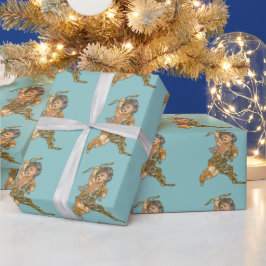 Papel De Presente Guardian Christmas Angel