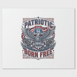 Papel De Presente Guardião da Estrada de Aço Patriota Motoqueiro Lib