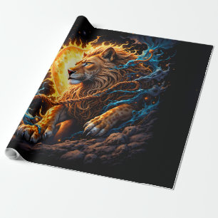 Papel De Presente Guardião do Limiar Solar – Leão do Equilíbrio