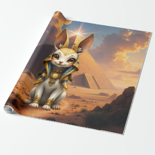 Papel De Presente Guardião Ensolarado – Coelho Relíquia do Deserto.