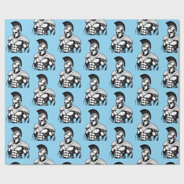 Papel De Presente guerreiro espartano (Aberto)