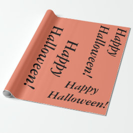 Papel De Presente guião cursivo do Feliz Halloween simp