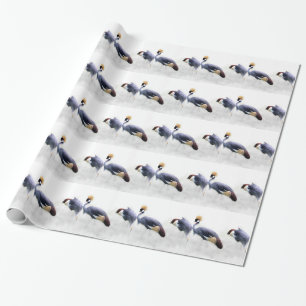 Papel De Presente guindaste-cinzento-aves-asa-pena