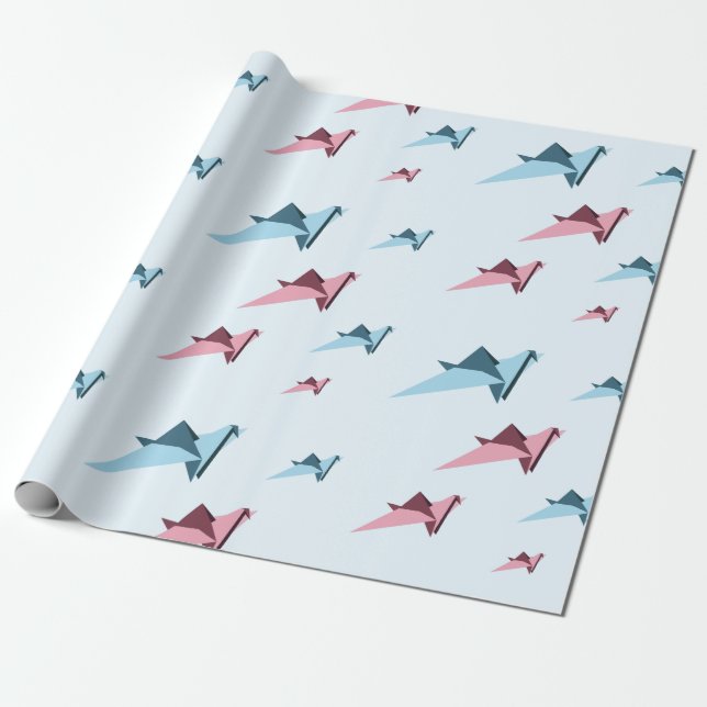 Papel De Presente Guindaste de papel mestre japonês de Origami (Desenrolado)