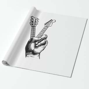Papel De Presente Guitar Lover Diga Hi Guitar Gift