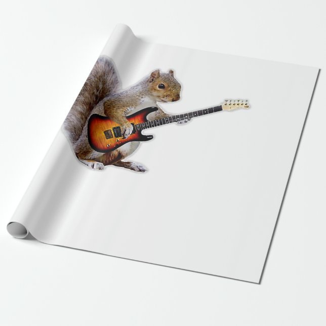 Papel De Presente Guitar Lover | Guitarra de Estilo (Desenrolado)