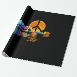 Papel De Presente Guitarista lago Shadow Peace Love Guitar