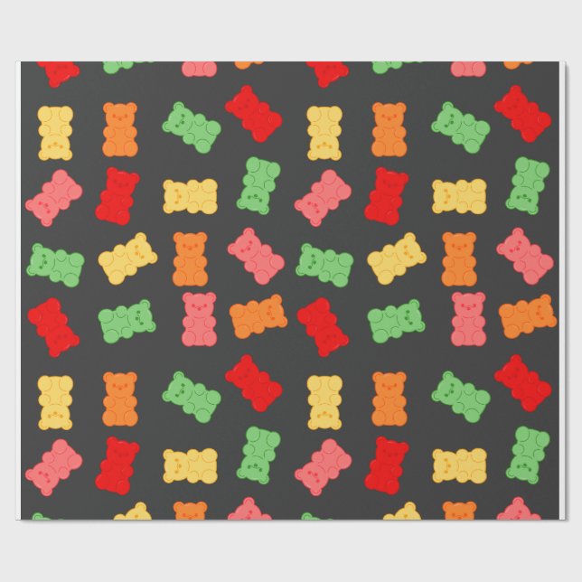 Papel De Presente Gummy Bear Wrapping Paper (Aberto)