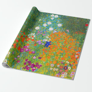 Papel De Presente Gustav Klimt Bauerngarten Jardim de Belas Artes