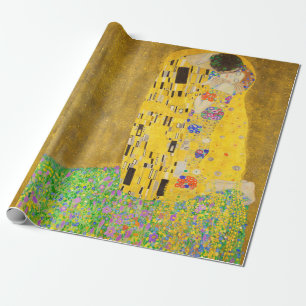 Papel De Presente Gustav Klimt Beija Beija Bela Arte