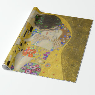 Papel De Presente Gustav Klimt - O Beijo