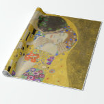 Papel De Presente Gustav Klimt - The Biss<br><div class="desc">Kuss Beijo/Der - Gustav Klimt em 1907-1908</div>