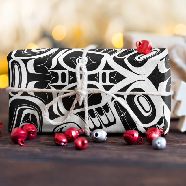 Papel De Presente Haida Eagle Thunderbird Noroeste da Colômbia (Criador carregado)