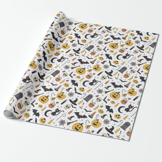 Papel De Presente Halloween (Desenrolado)