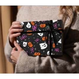 Papel De Presente Halloween Assustador 