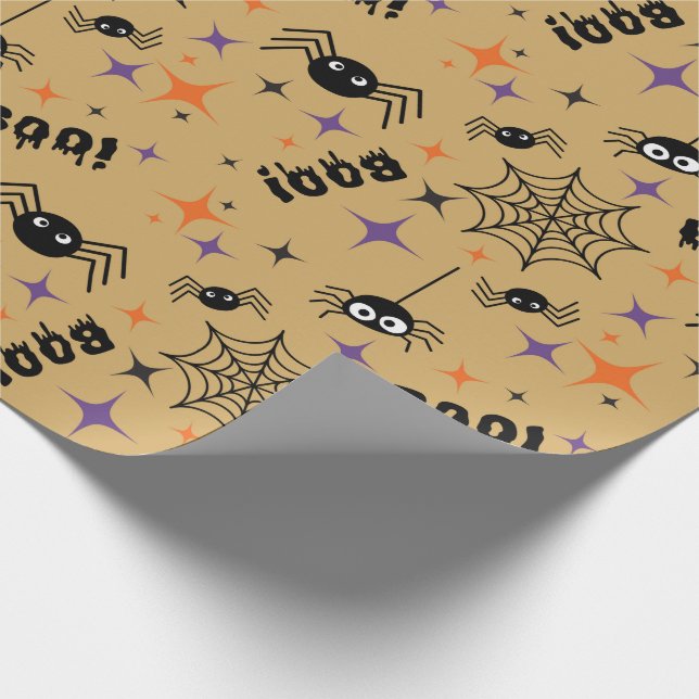 Papel De Presente Halloween Boo e Spider Wraps Paper (Ponta)
