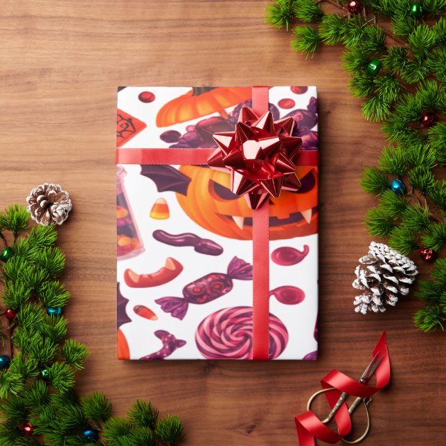 Papel De Presente Halloween Dracula Candy (Presente de Natal)
