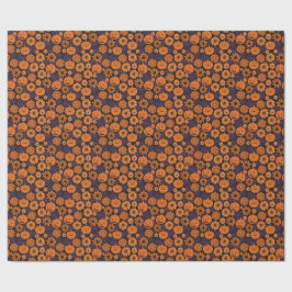 Papel De Presente Halloween Floral