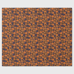 Papel De Presente Halloween Floral